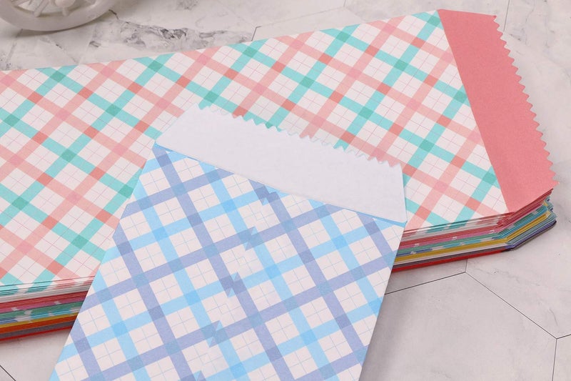 Penta Angel Colored Letter Envelops 50Pc 10 Designs Cute Invitation Gift Note Card Budget Business Envelops for Holiday Money Cash Checks Invoices - Image 4